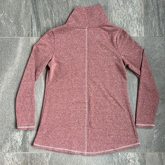 EUC Soft Surroundings Brinley Cowl Mock Neck Oversized Tunic Top Heather Pink XS - Picture 8 of 15